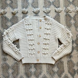 Rylee&Cru Cream Cardigan-size small. Only worn a few times!